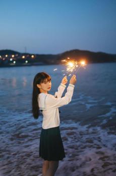 清纯可爱学生妹JK制服元气迷人写真-4