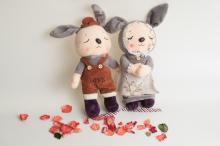 情人手工布偶