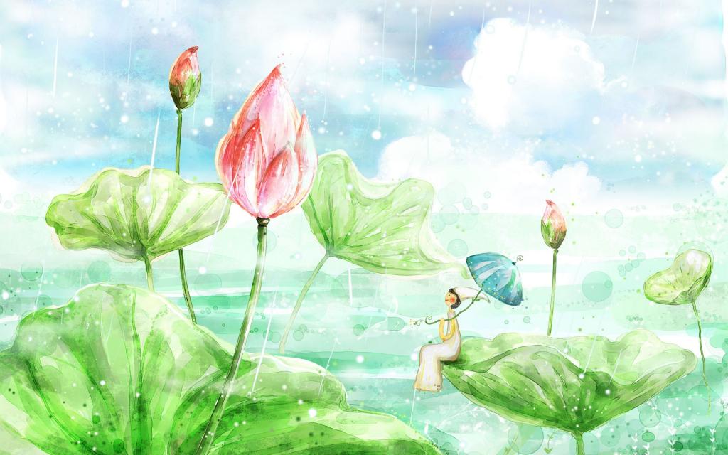 干净的梦幻风光