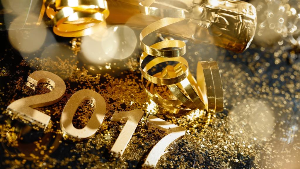 2017年新年创意数字