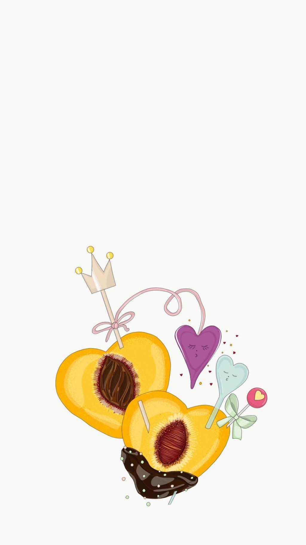 创意手绘卡通水果