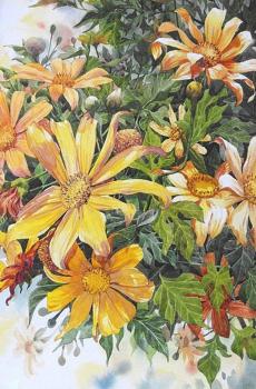 泰国Kitipong Ti水彩画花朵-6