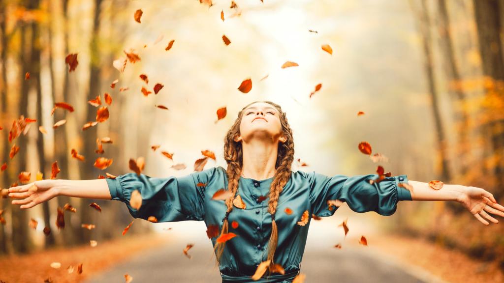 阳光明媚的外国美女写真