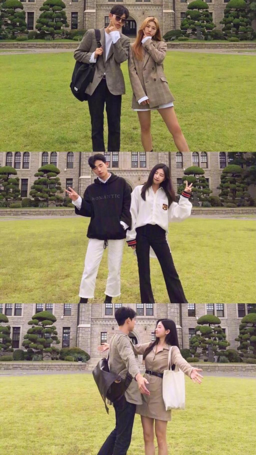 搞怪又甜蜜的情侣恩爱三连图