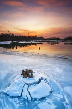 唯美冬季雪景自然风光