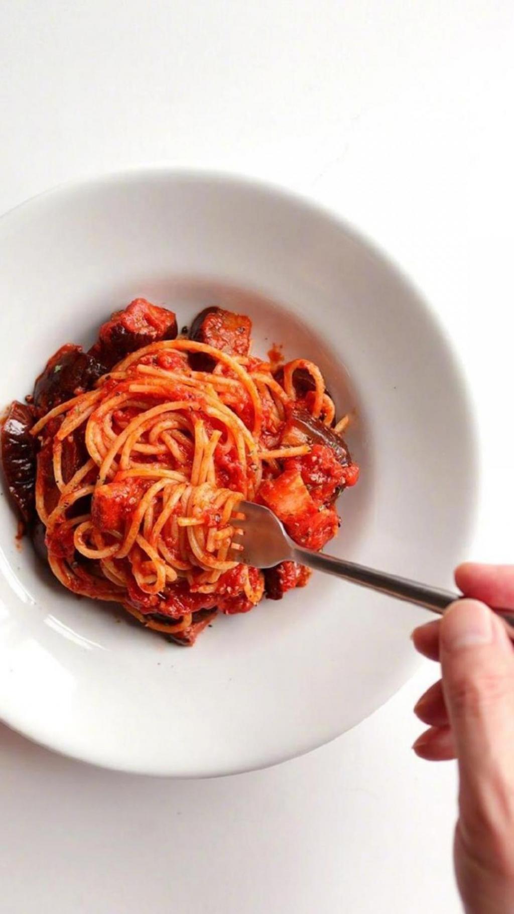 精美的美食意大利面