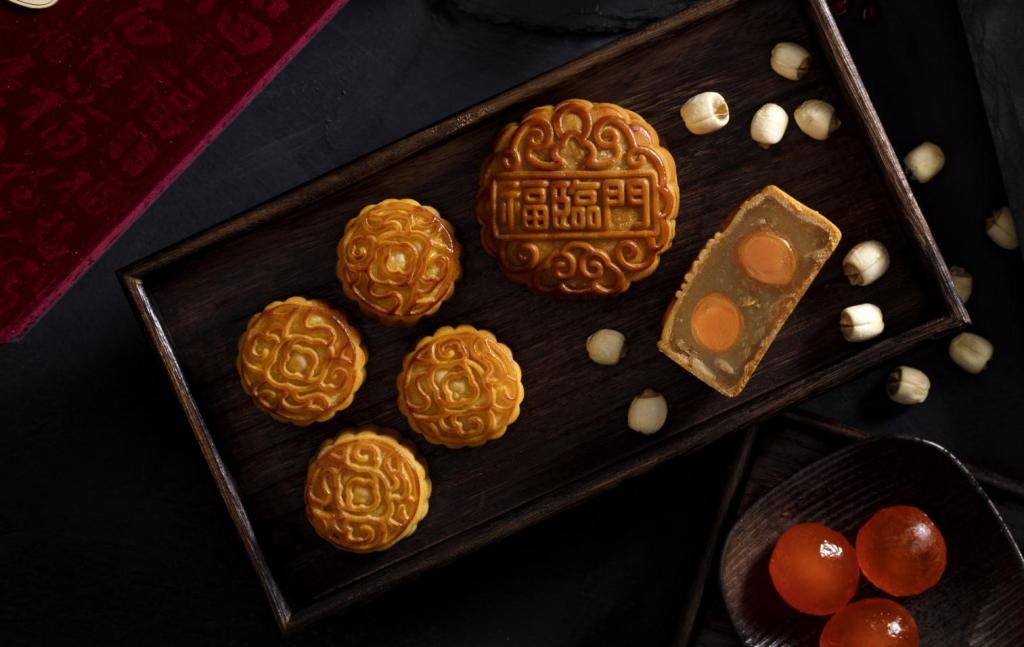 中秋节金桂飘香美味月饼