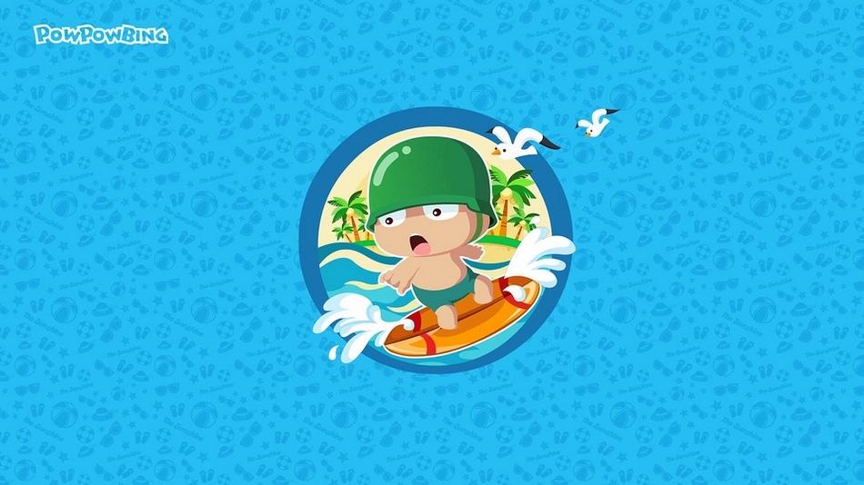 可爱卡通炮炮兵