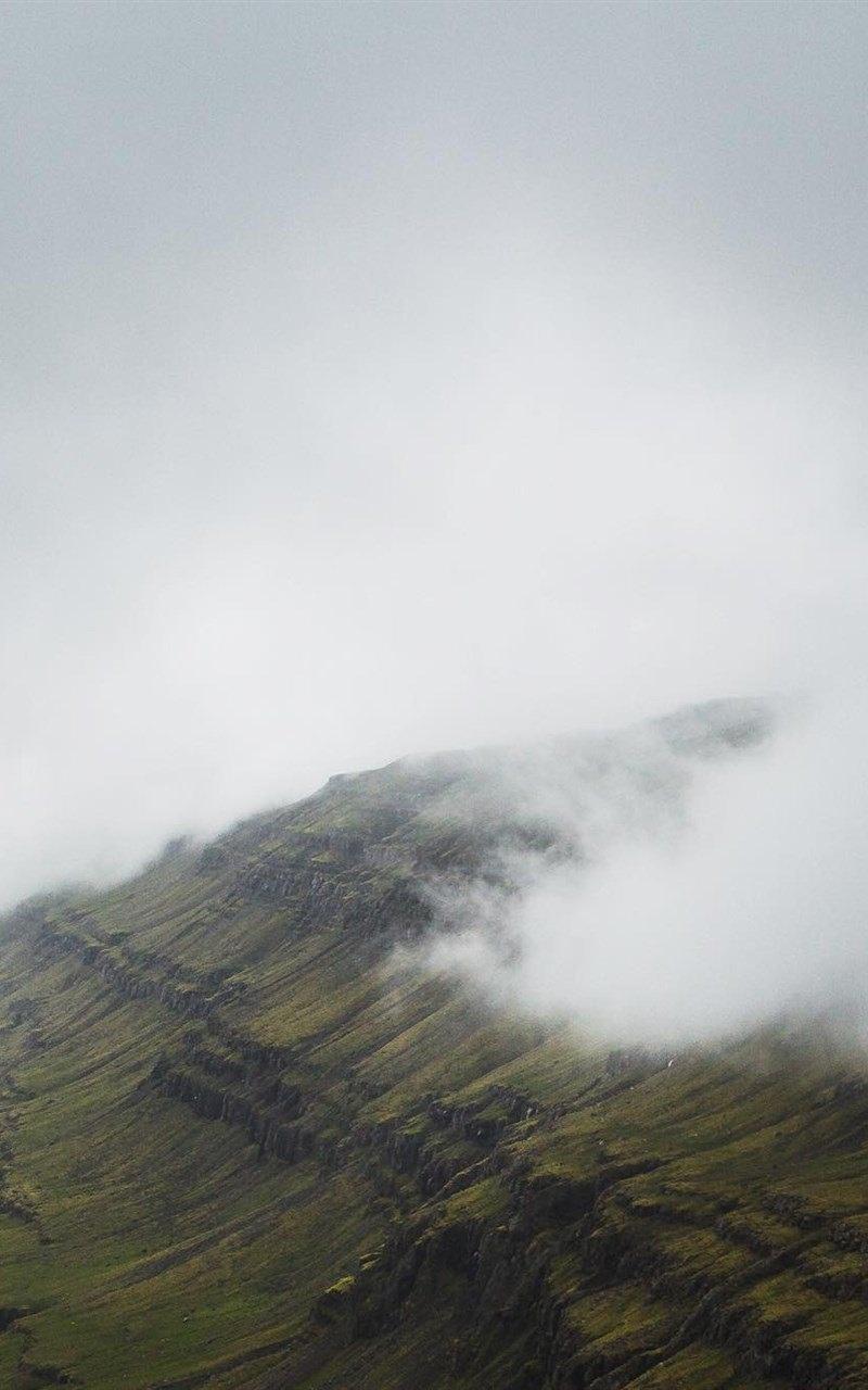 唯美山顶云雾自然风光