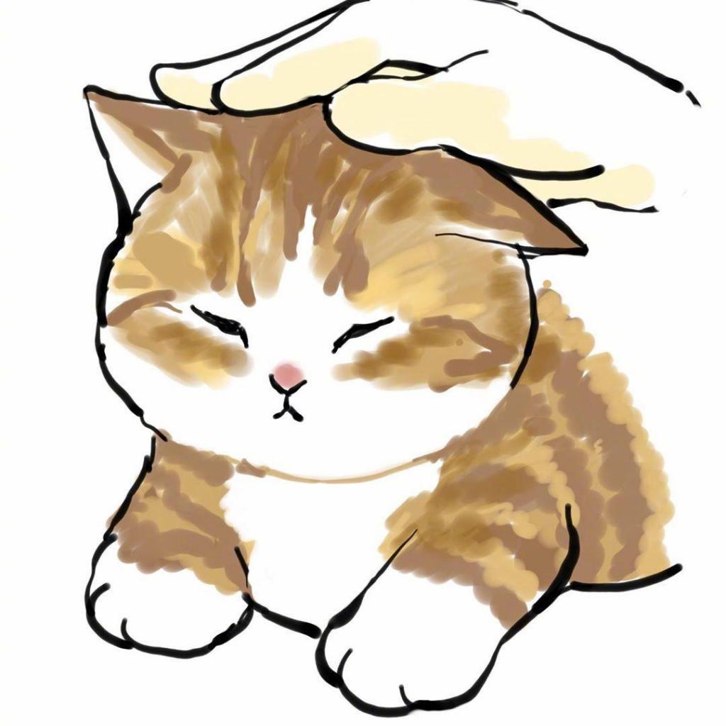 超治愈的可爱猫咪手绘插画