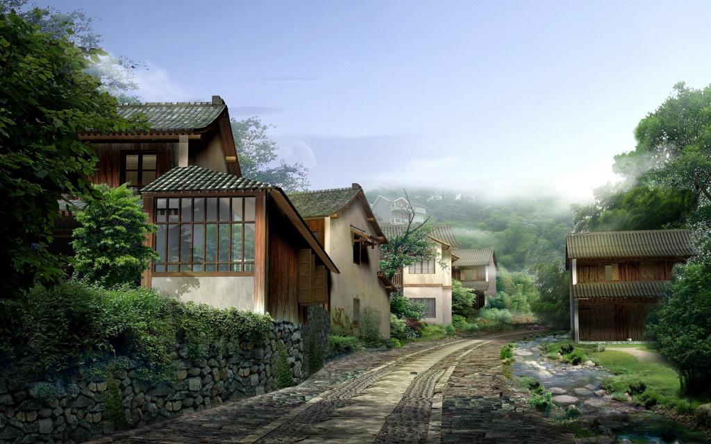 3D风光建筑园林效果