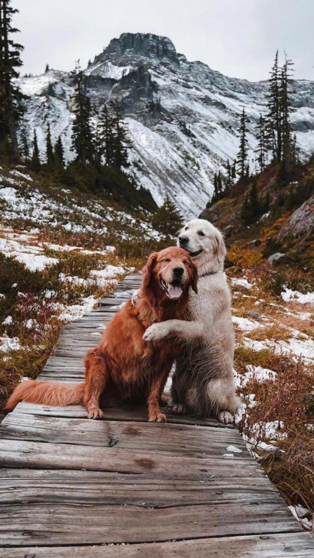 关于可爱狗狗之间的真挚友谊