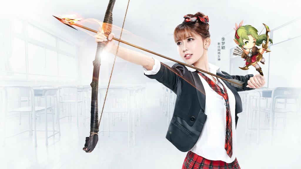 网络女神代言人李梦颖