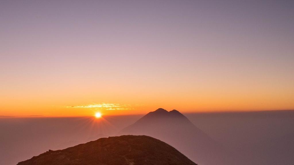 唯美的落日晚霞