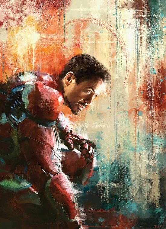 漫威超级英雄肖像画