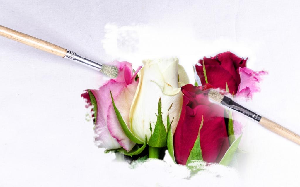 另类的笔触油画