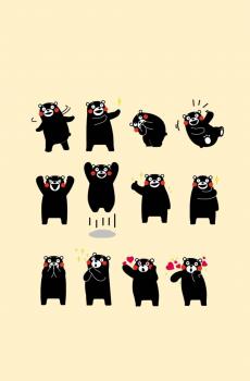 呆萌可爱熊本熊-2