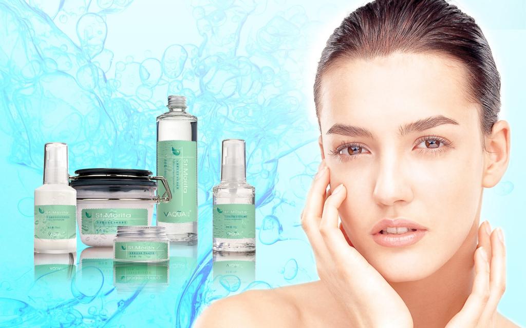 美女代言化妆品广告