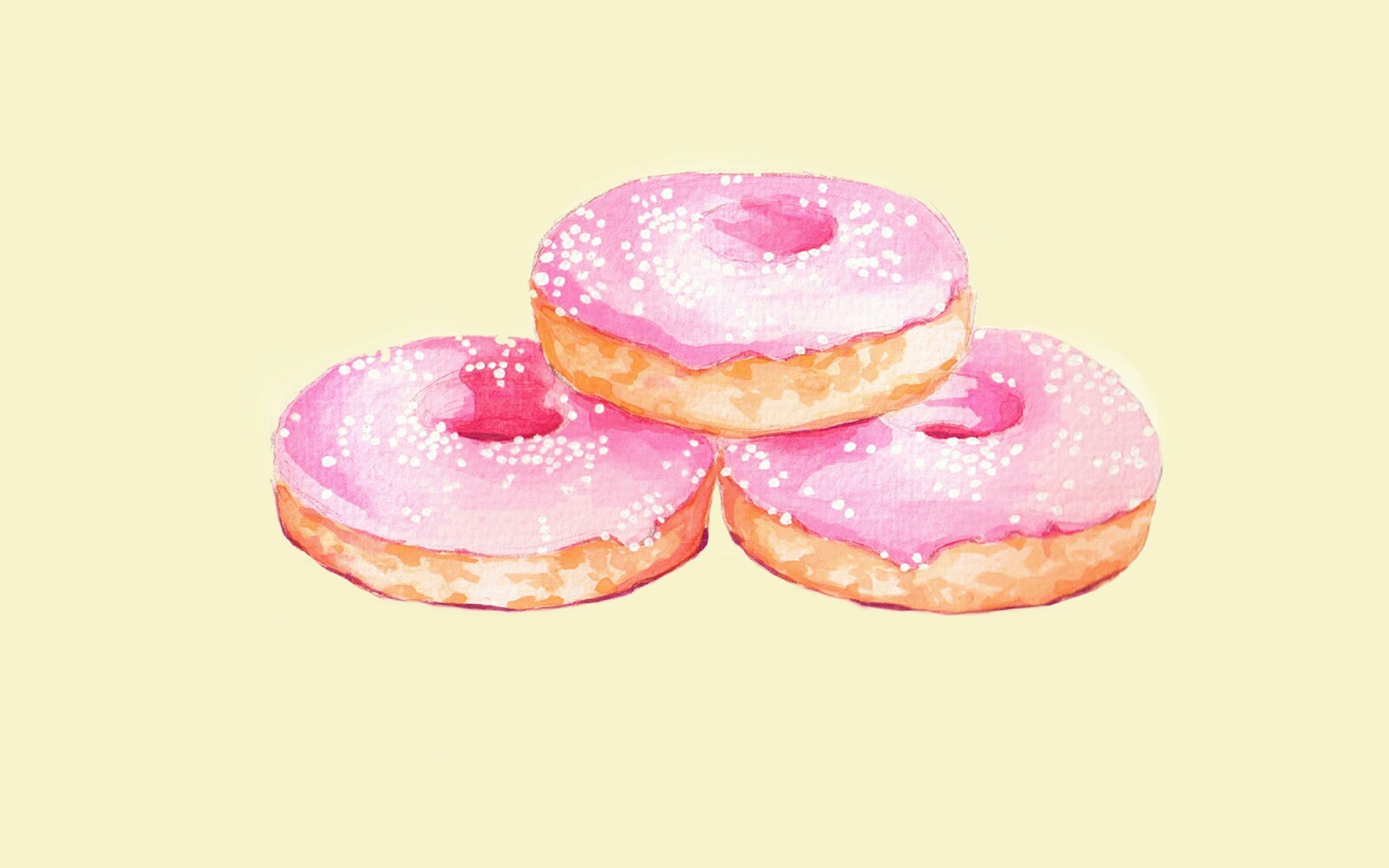 创意手绘美食插画,高清图片,电脑桌面-壁纸族