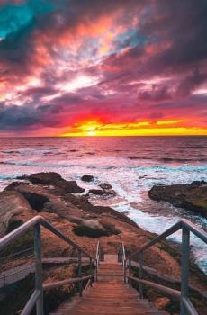 唯美的晚霞风景-0