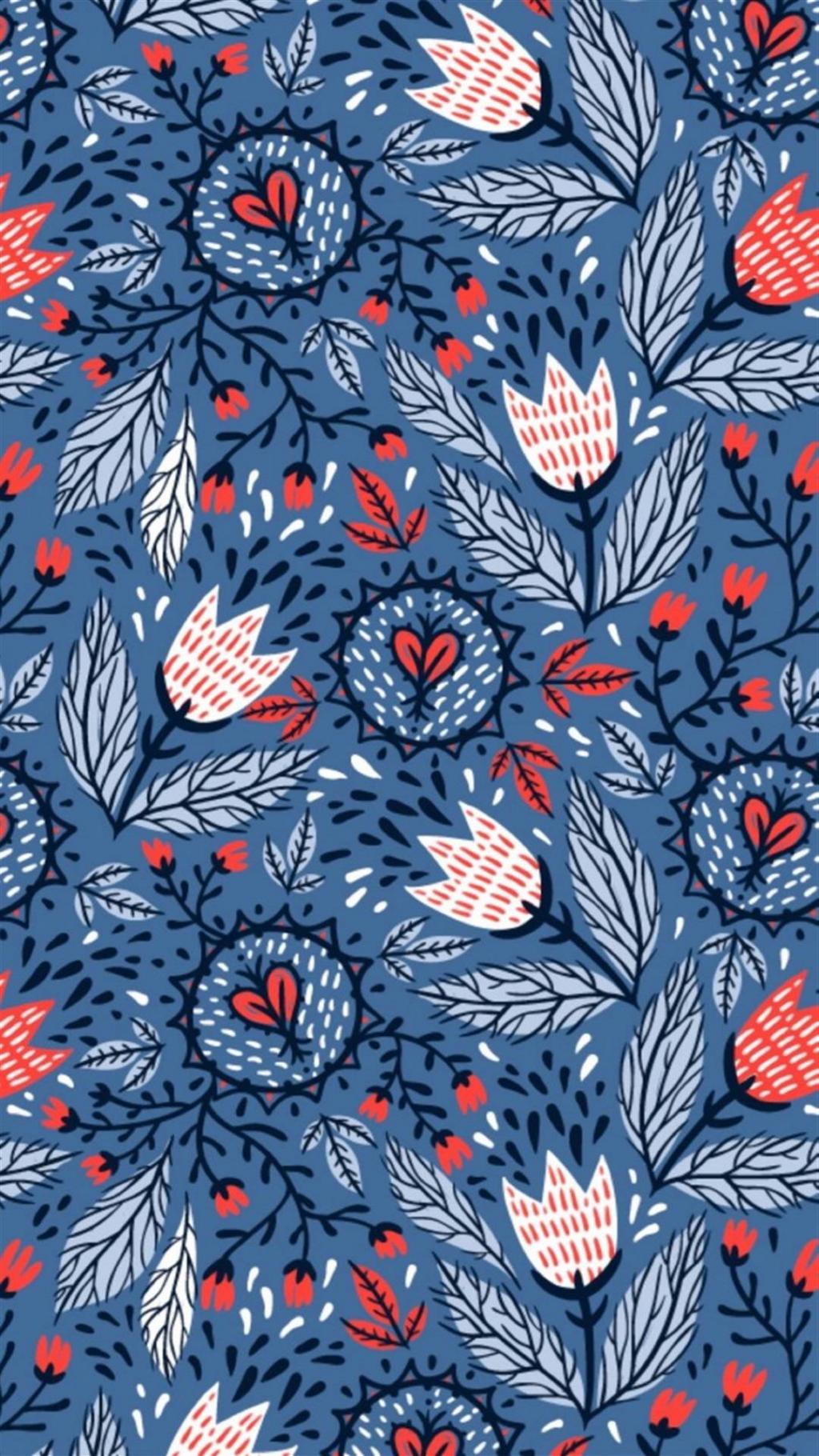 个性印花平铺锁屏