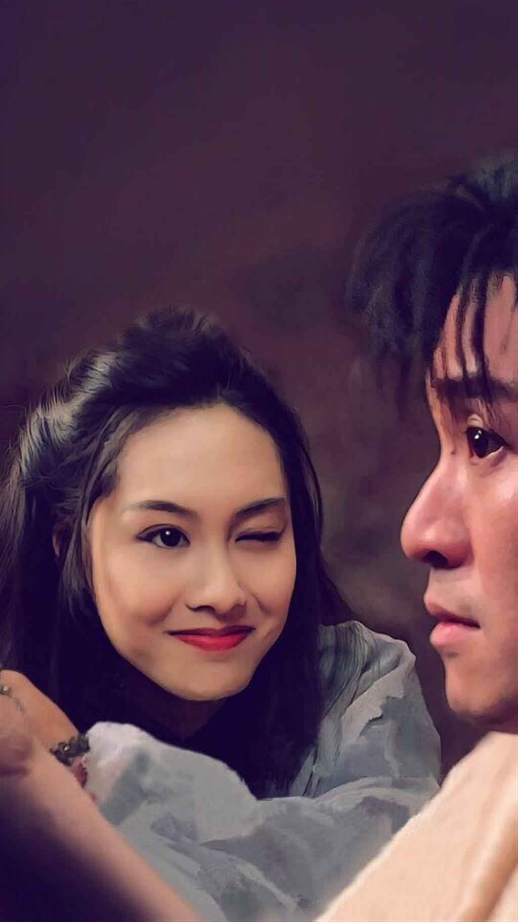 大话西游经典周星驰朱茵海报