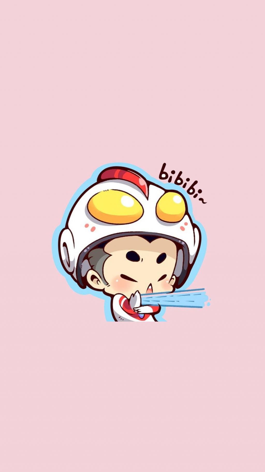 可爱Q版萌卡通人物手机锁屏壁纸