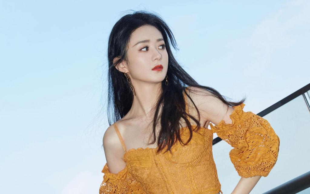 赵丽颖酷飒冷艳时尚写真