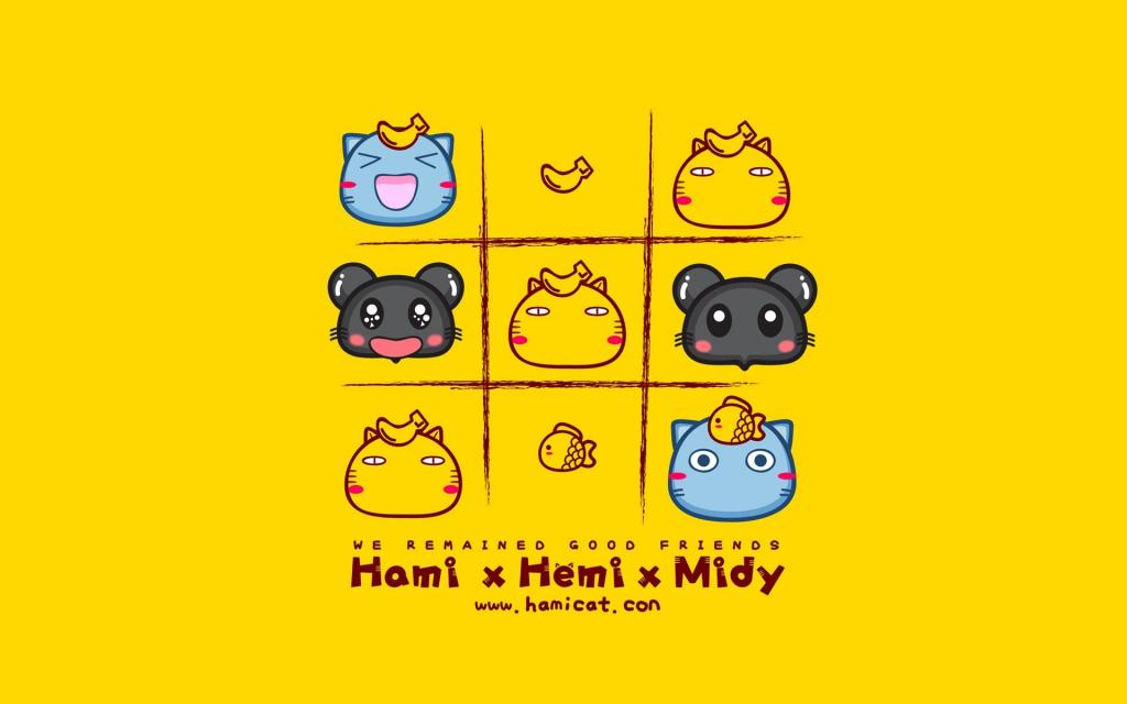 哈咪猫好朋友卡通