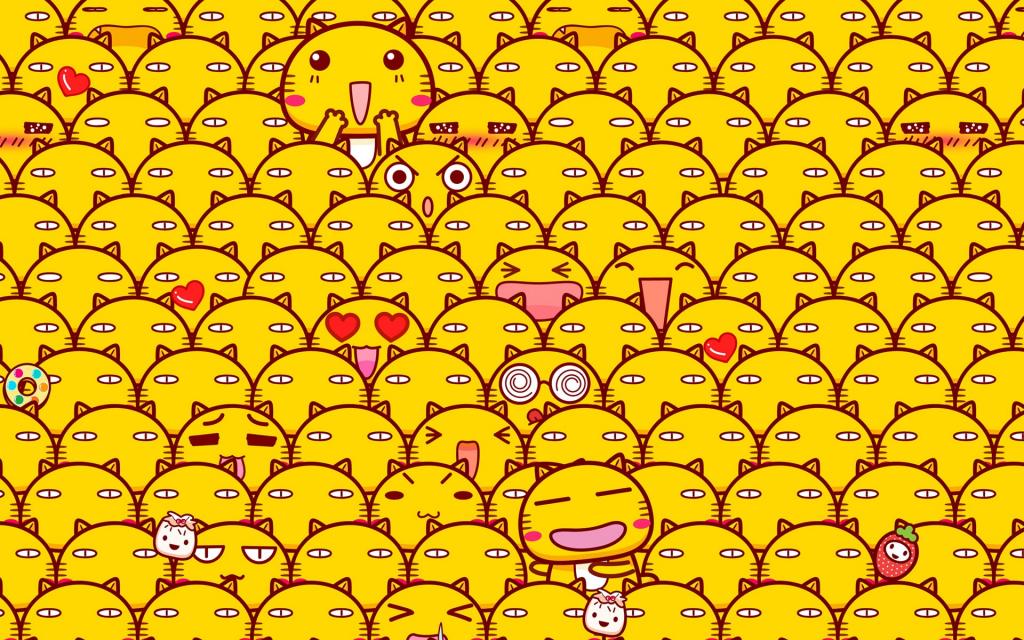 密集的哈咪猫卡通