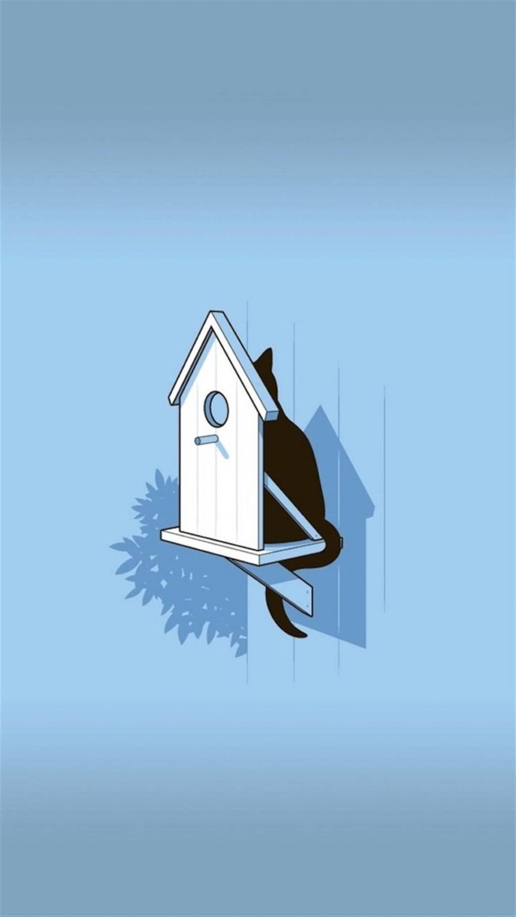  简约个性卡通锁屏