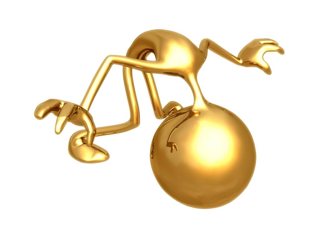 会玩滑板的3D金人