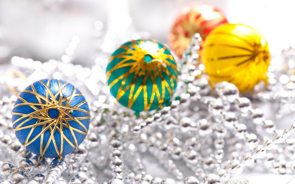 圣诞节多色彩球