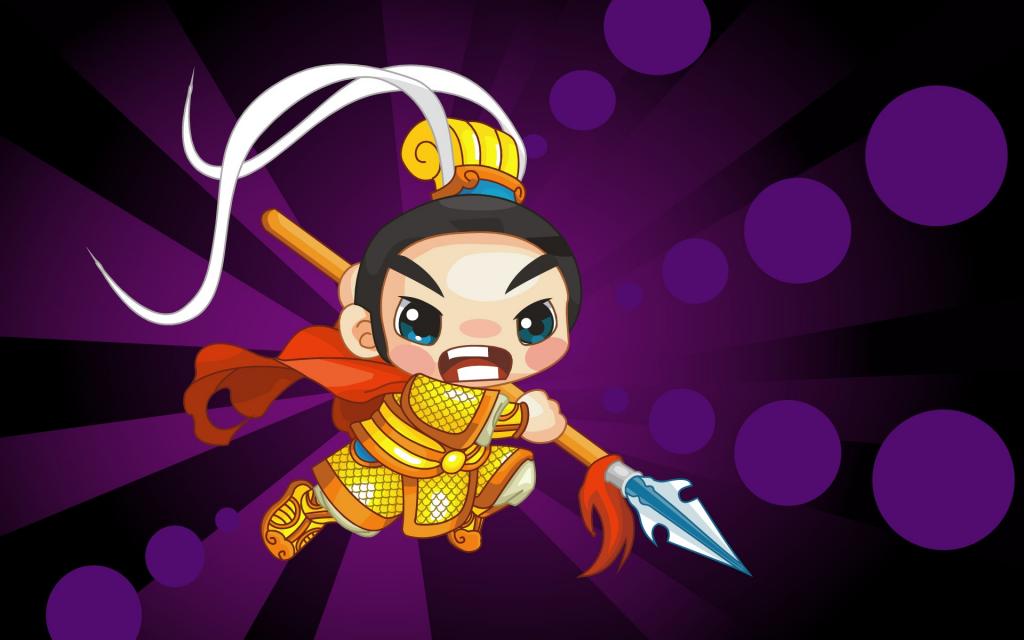 古装矢量卡通儿童