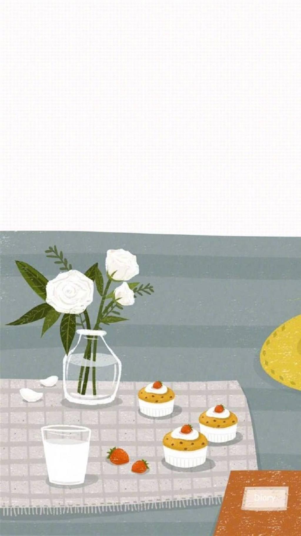 治愈系美食插画