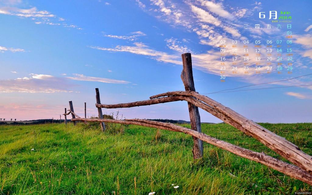 原野小树6月日历
