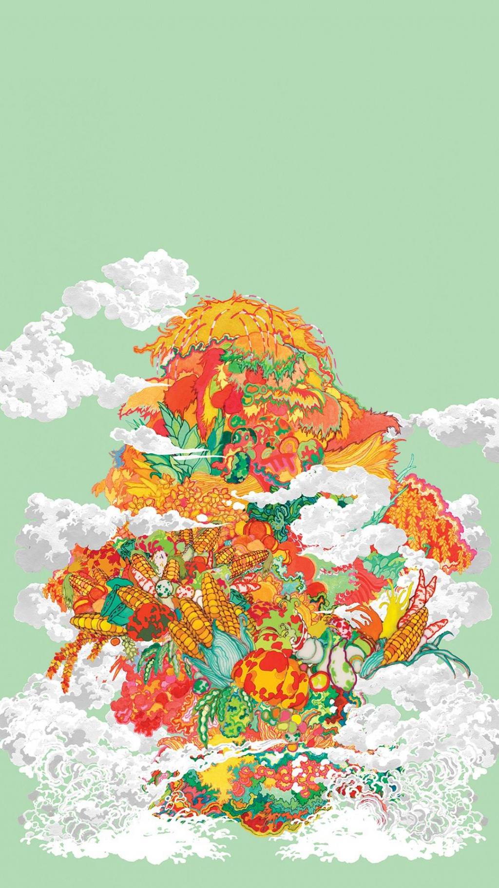 2017鸡年春节年画背景