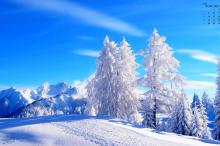2020年12月冬天雪景日历