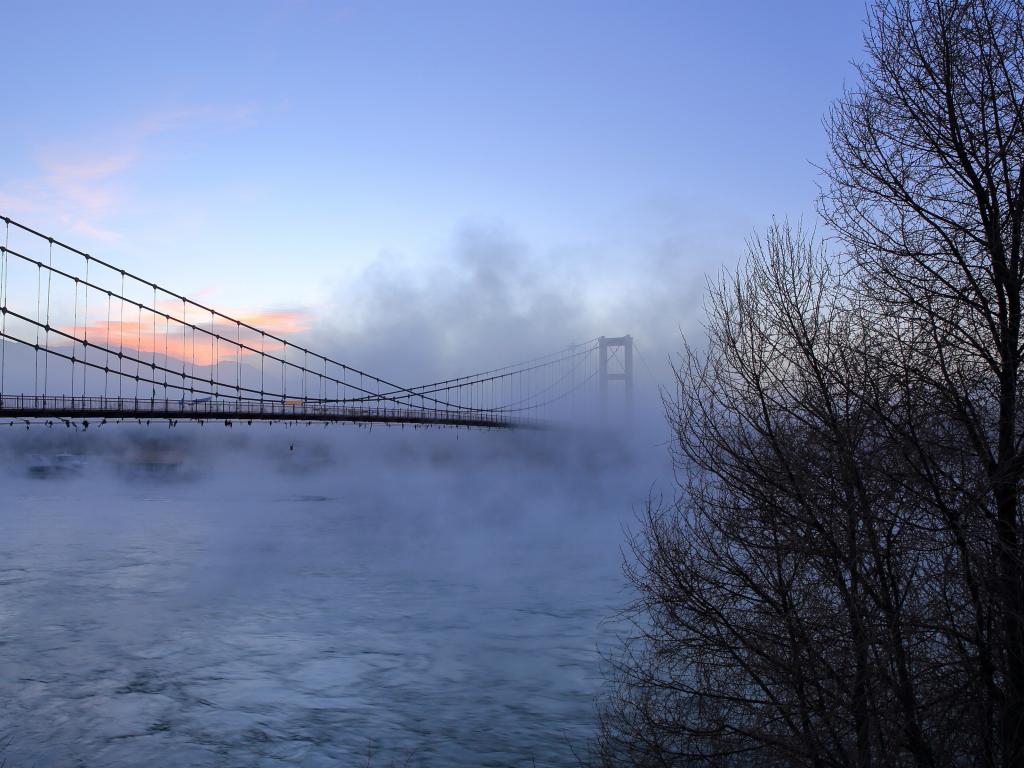 唯美晨雾自然风景
