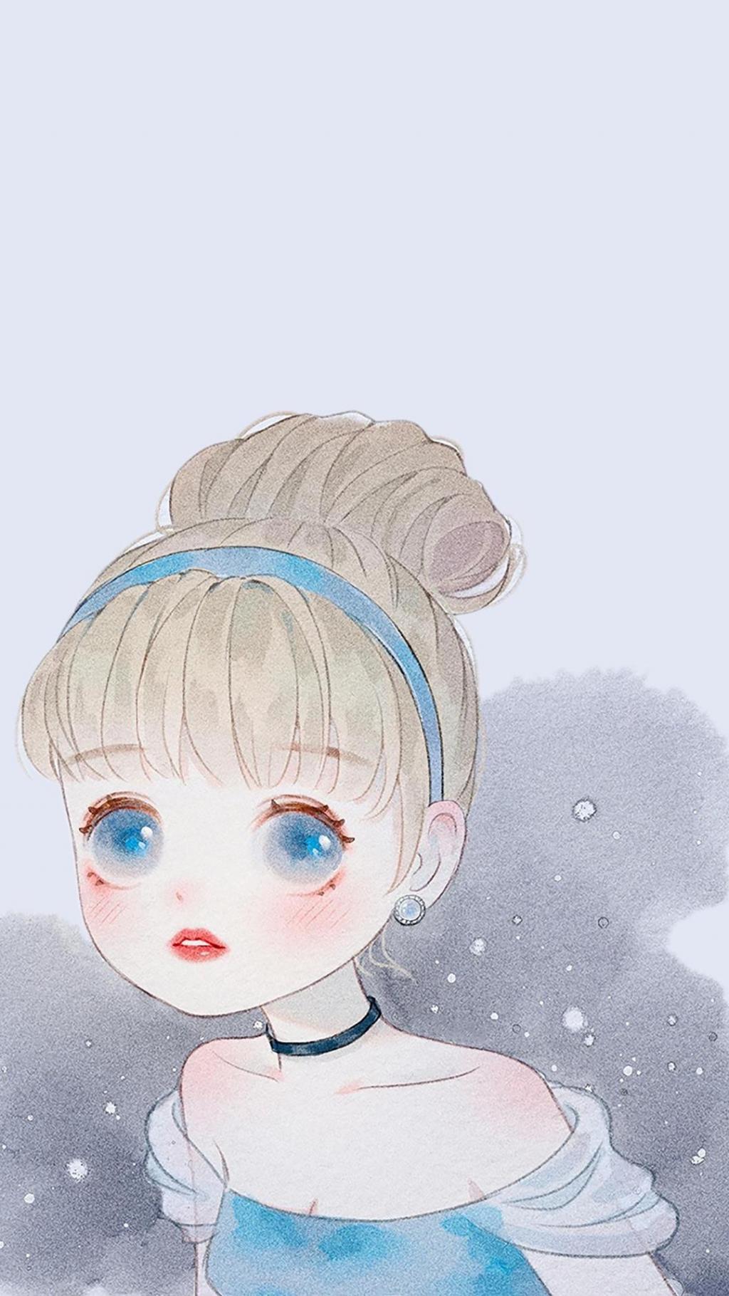 迪士尼公主系列可爱动漫手绘