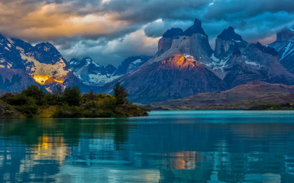 美丽的湖光山色