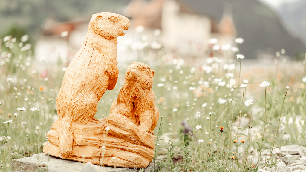 瑞士小镇清新迷人自然风景