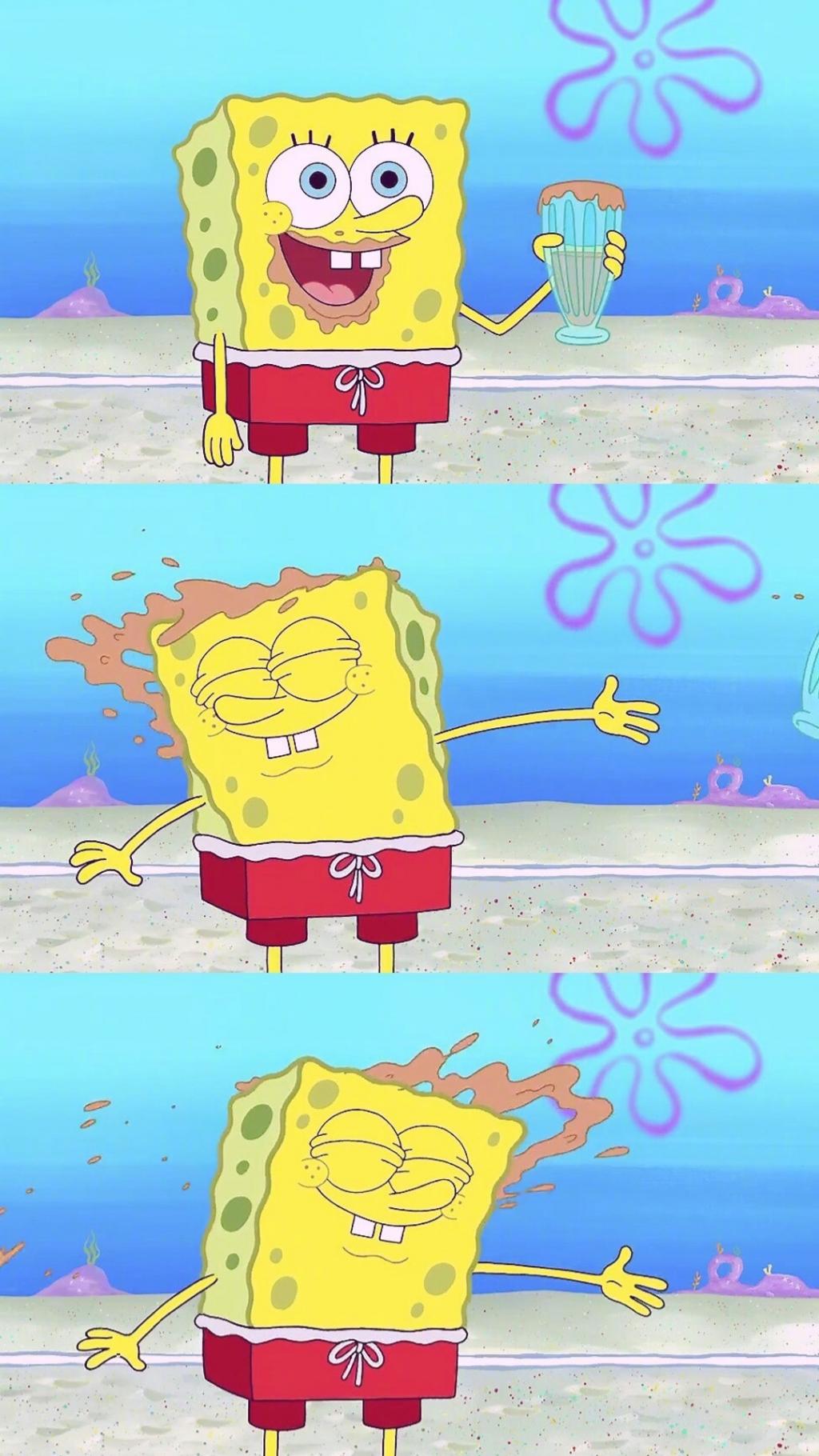 海绵宝宝三格拼接