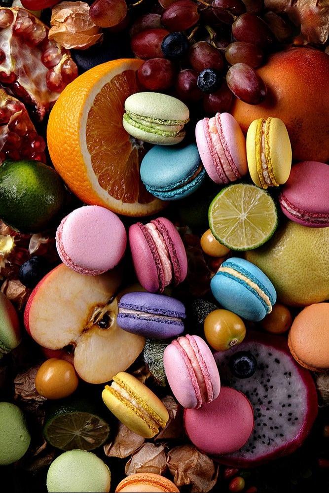 法式甜品马卡龙美食