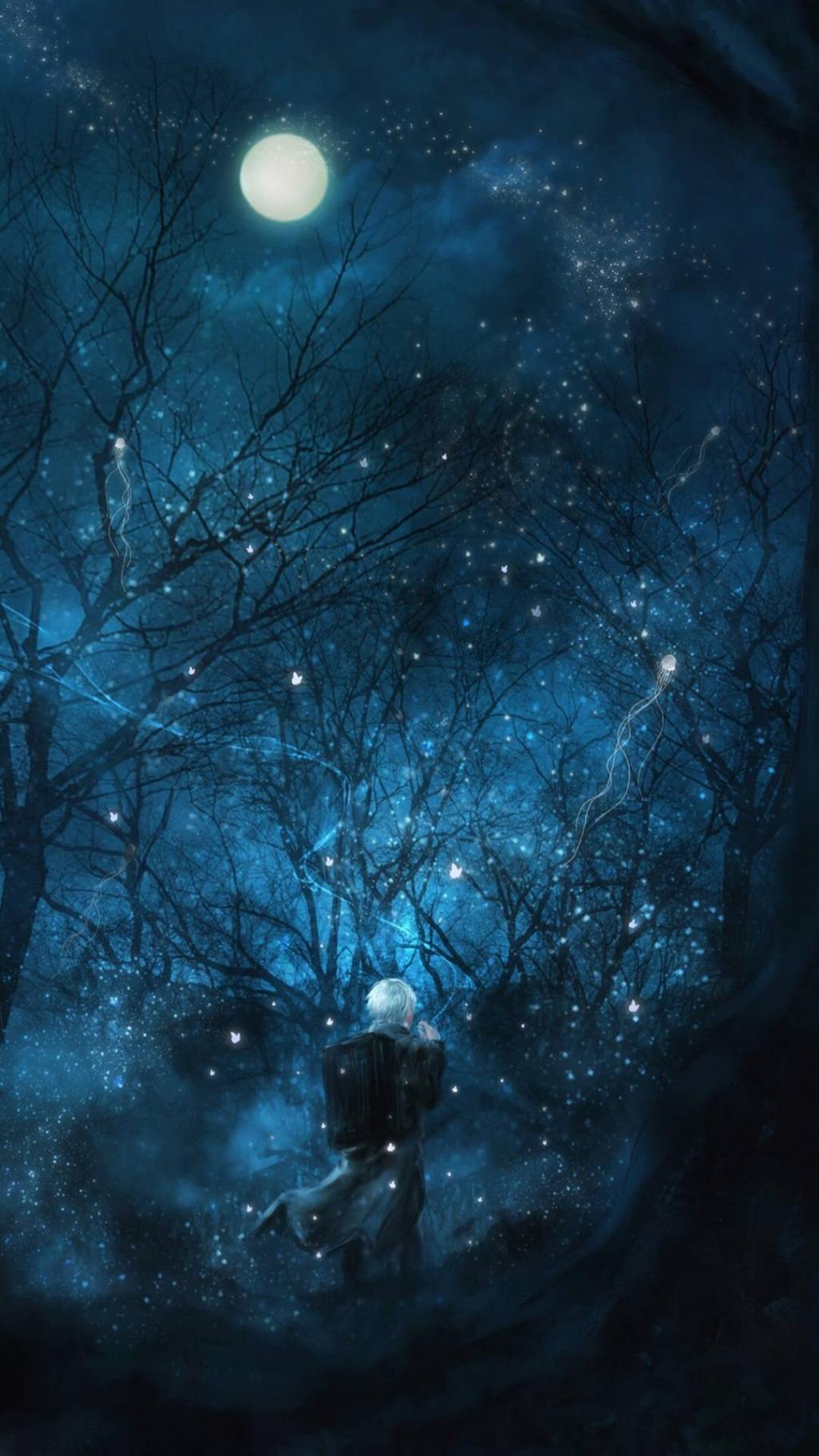 唯美二次元场景插画