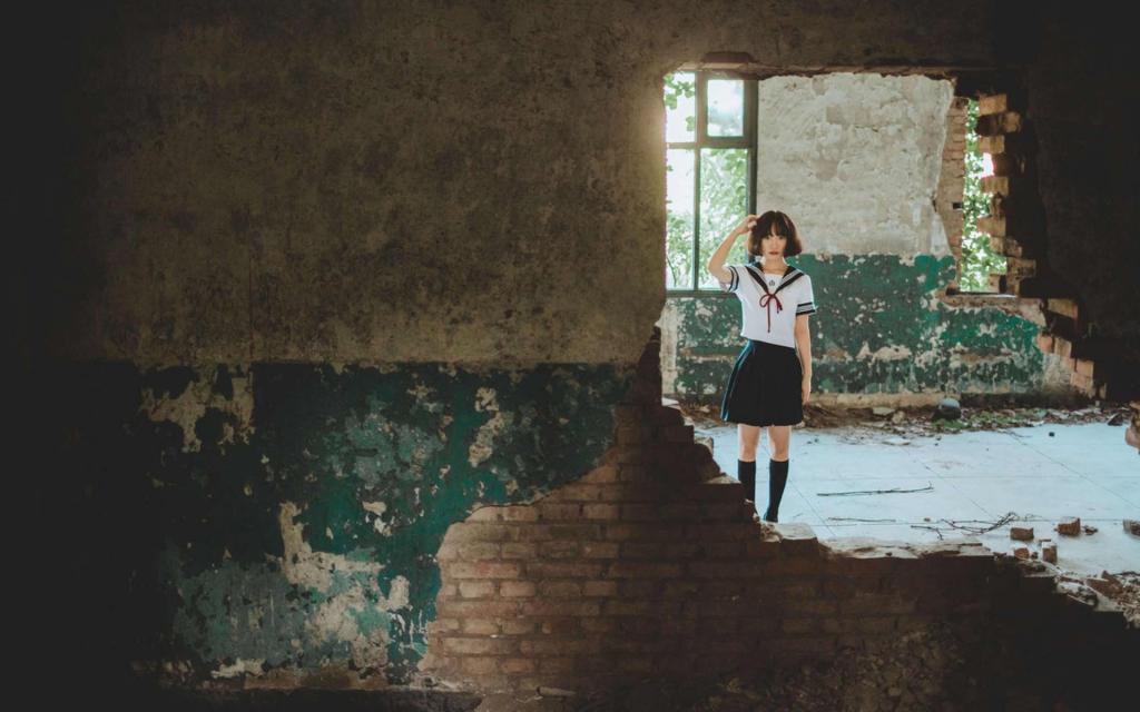 JK制服美女另类写真