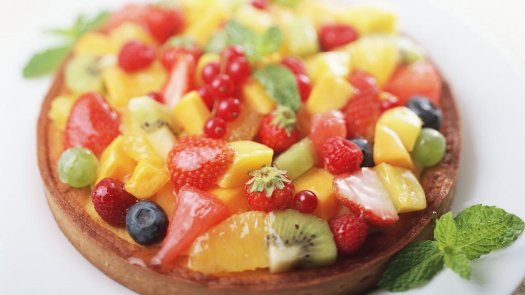 诱人的水果蛋糕图片