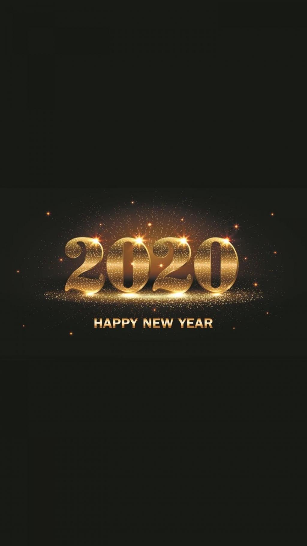 2020年新年快乐创意艺术字设计