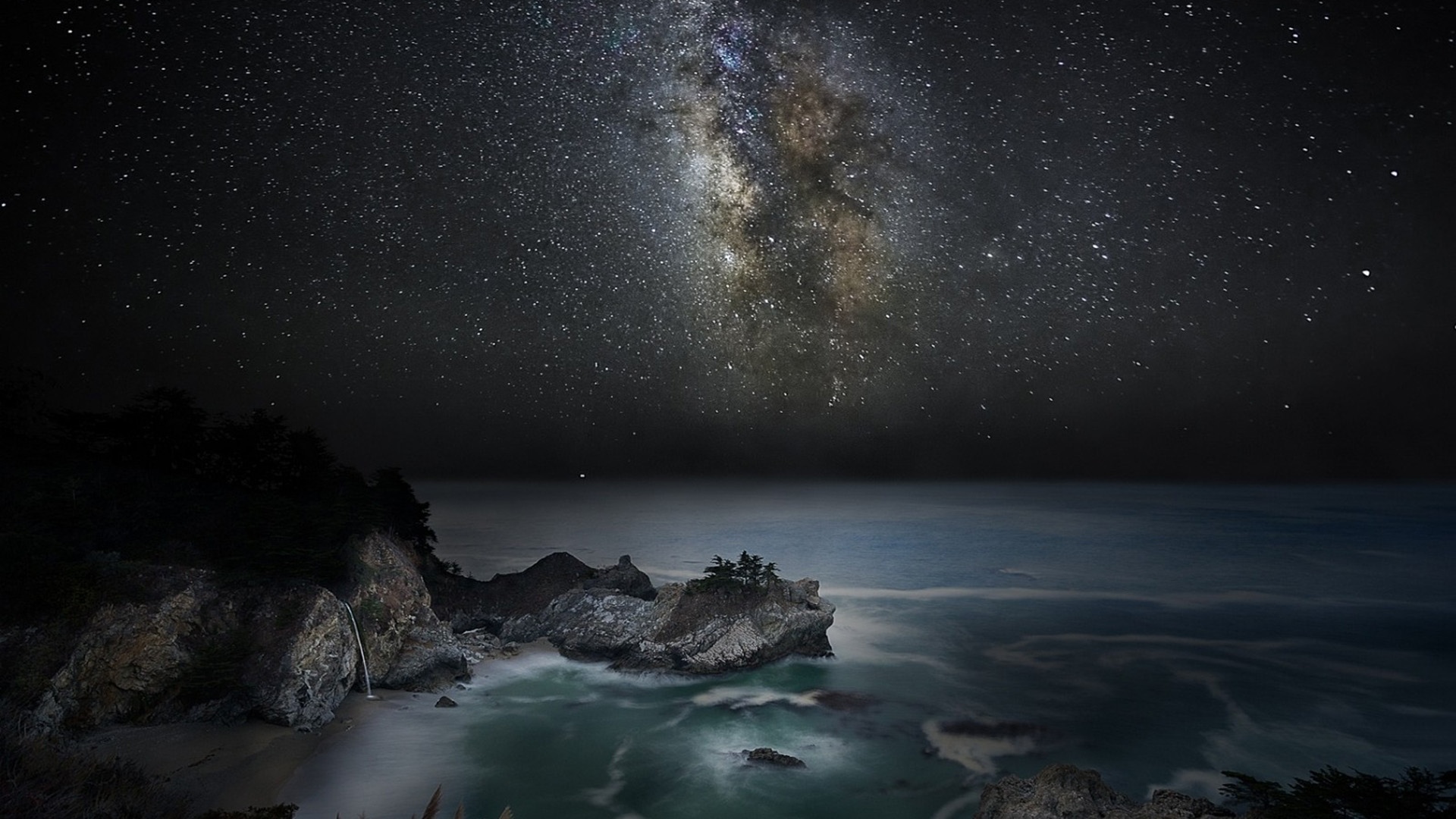 星空下的浪漫感受,高清图片,电脑桌面-壁纸族