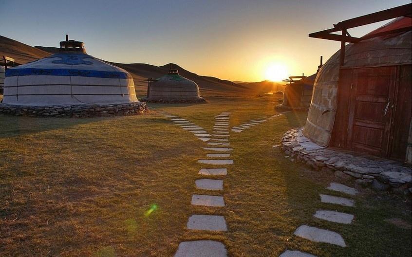 美丽的蒙古草原风景